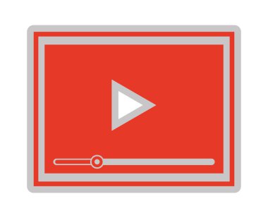 kitle iletişim araçları oyuncu simgesi tasarım izole