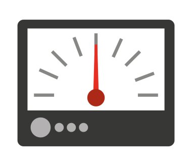 Elektrik test simgesi tasarım izole