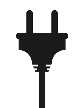 Elektrik bağlantısı simgesi tasarım izole