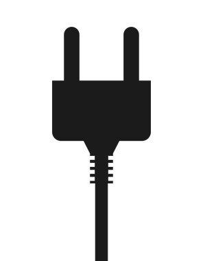 Elektrik bağlantısı simgesi tasarım izole