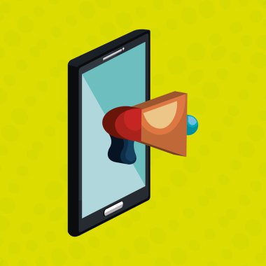 akıllı telefon hizmeti izole simgesi