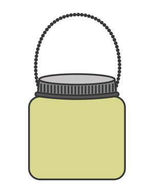 Mason kavanoza izole simgesi tasarım