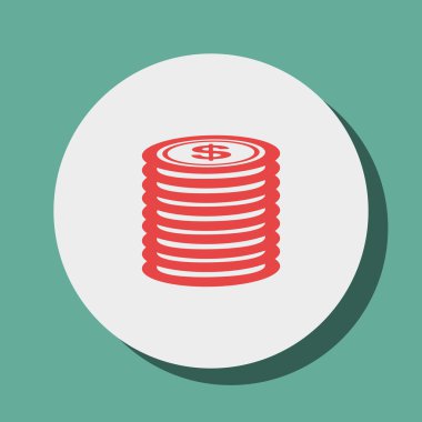 para izole sikke simge tasarım