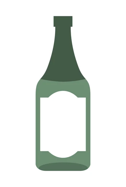 孤立的葡萄酒瓶图标设计 — 图库矢量图片