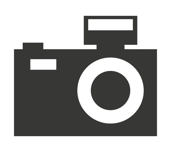 Fotografische geïsoleerde pictogram ontwerp van de camera — Stockvector