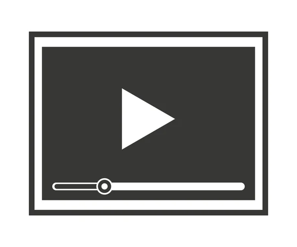 Media player isolated icon design — стоковый вектор