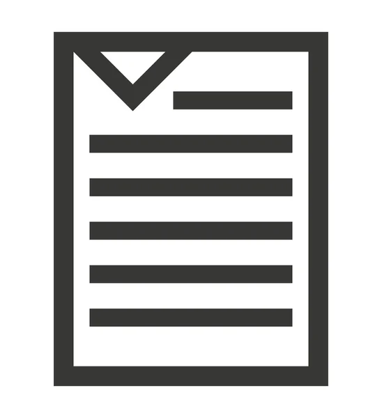 Tekstdocument geïsoleerd pictogram ontwerp — Stockvector