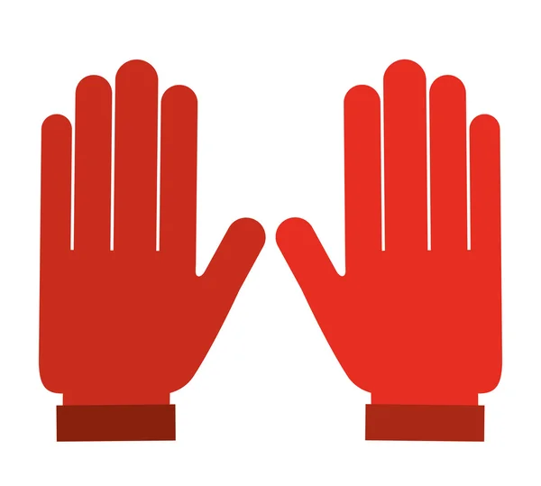 Guantes electricistas diseño icono aislado — Vector de stock