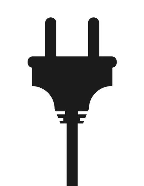 Elektroanschluss isoliertes Icon-Design — Stockvektor