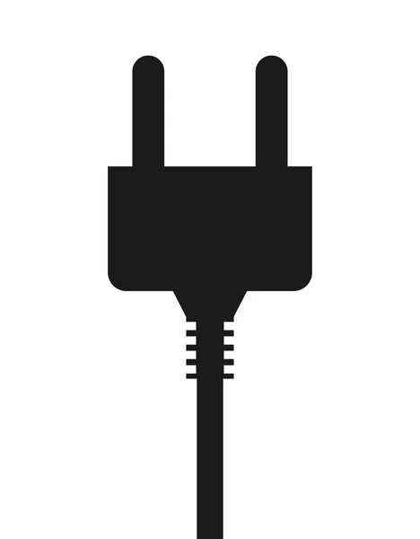 Elektrische aansluiting geïsoleerd pictogram ontwerp — Stockvector