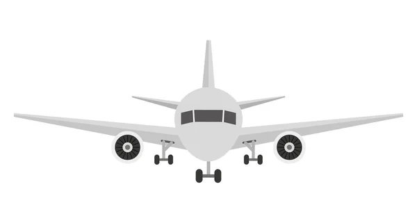 Sziluettjét repülőgép elszigetelt ikon tervezés — Stock Vector
