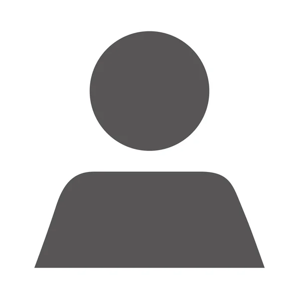Avatar van de gebruiker geïsoleerd pictogram ontwerp — Stockvector