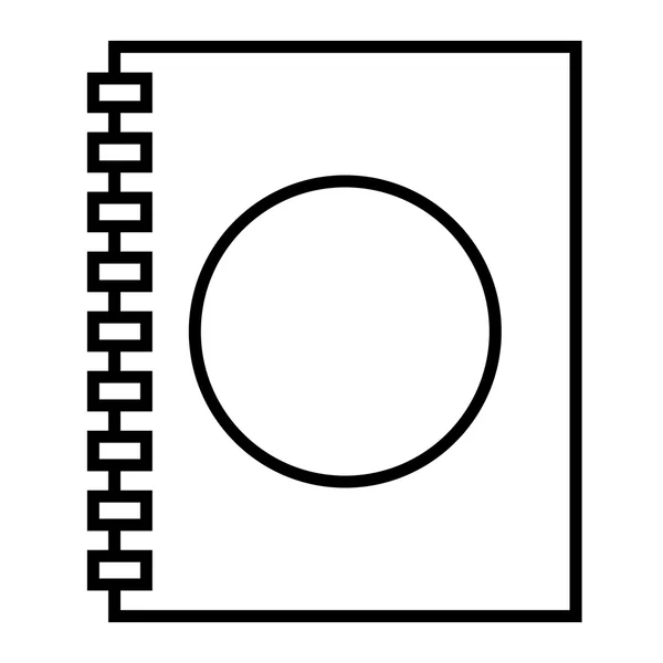 Diseño de icono aislado de agenda — Archivo Imágenes Vectoriales