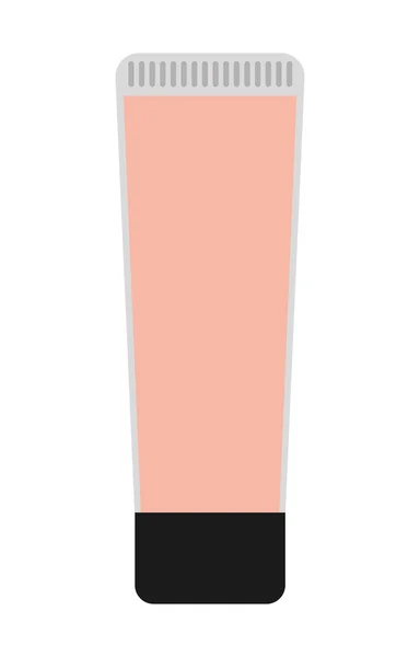 Botella facial crema maquillaje producto aislado icono de diseño — Vector de stock