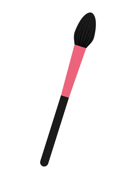 Brush makeup product isolated icon design — Stock Vector