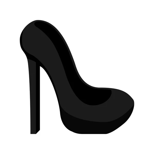 Zapato mujer aislado icono de diseño — Vector de stock