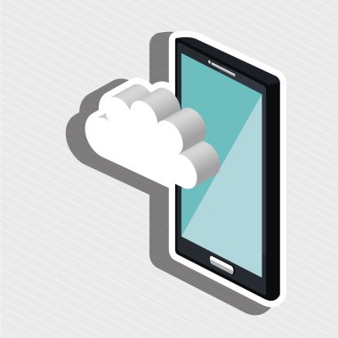 akıllı telefon hizmeti izole simgesi