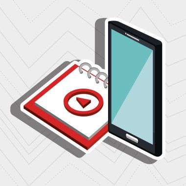 akıllı telefon hizmeti izole simgesi