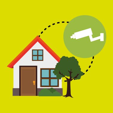 kamera cctv izole simgesi tasarım ile akıllı ev