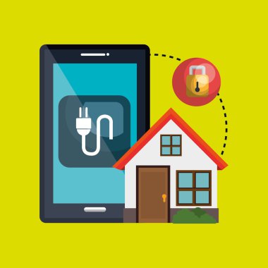 izole simgesi tasarım ile akıllı ev