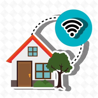 izole simgesi tasarım ile akıllı ev