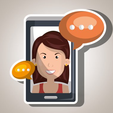 kişi online iletişim izole simgesi