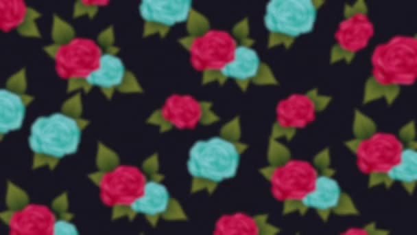 Florale decoratie ontwerp — Stockvideo