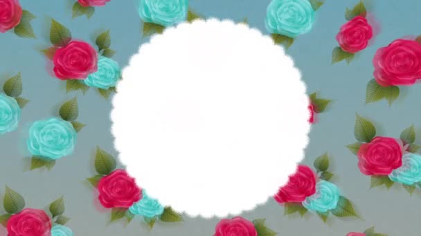 Design de decoração floral — Vídeo de Stock