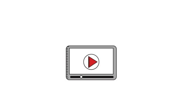 Pictogram technologieontwerp — Stockvideo