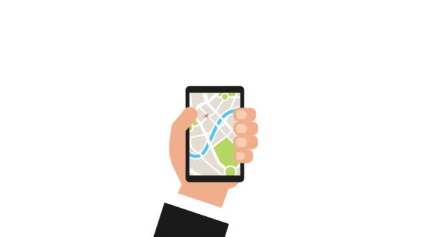 Gps y diseño de ubicación — Vídeos de Stock