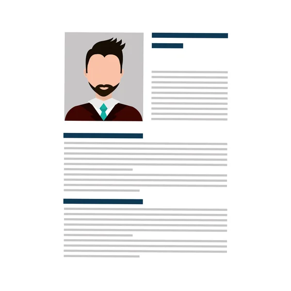 Zakelijke Curriculum Vitae of Cv — Stockvector