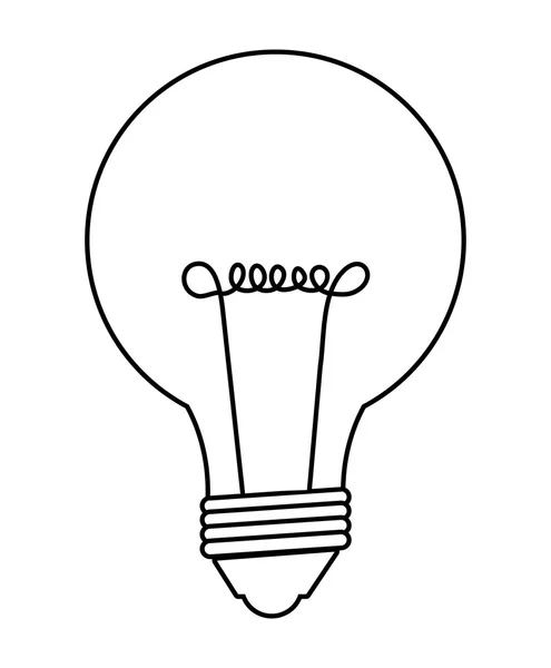 Лампочка или большая идея изолированный плоский значок . — стоковый вектор