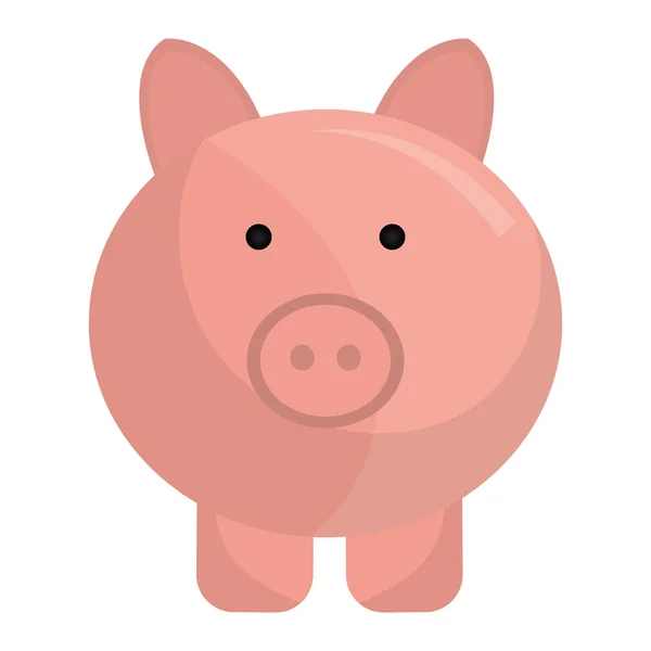 Poupança de dinheiro Piggy — Vetor de Stock