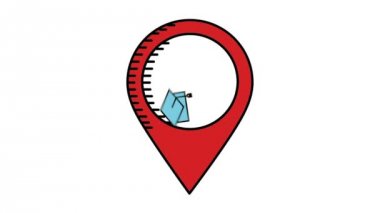 Mezuniyet şapka ve gps simge tasarım