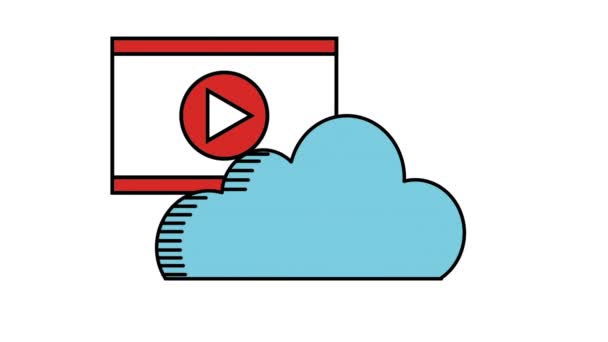Design icona del computer — Video Stock