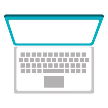 Teknoloji pc dizüstü izole simgesi.