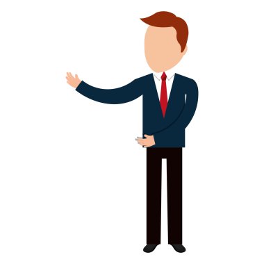 İş yürütme erkek kavramı simgesi.