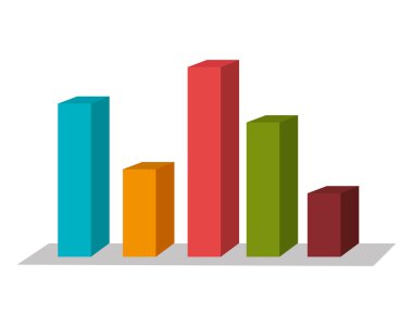 Elektronik tablo istatistiklerini grafik simgesi.