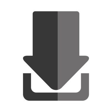 Downloaf internet izole simgesi.