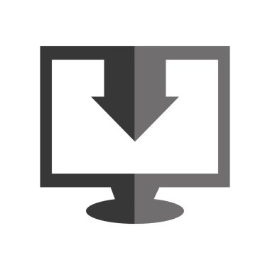 Downloaf internet izole simgesi.