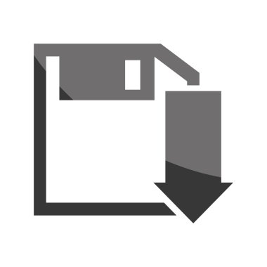 Downloaf internet izole simgesi.