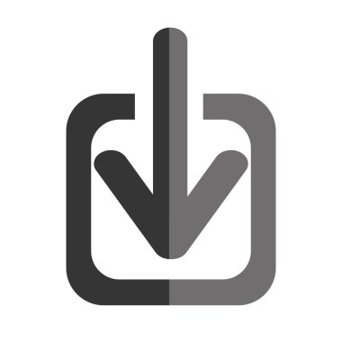 Downloaf internet izole simgesi.