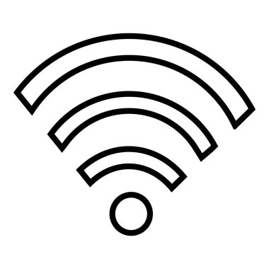 WiFi, kablosuz veya Internet simgesi tasarım.