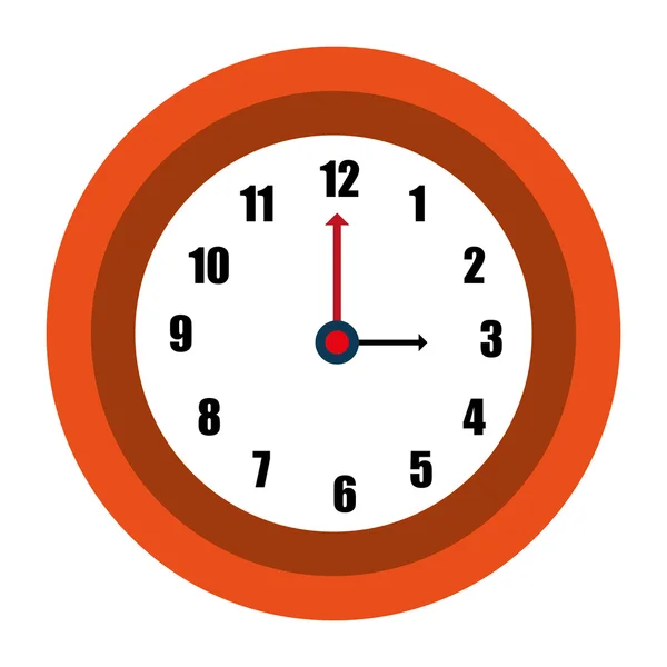 Icono de tiempo y reloj aislado . — Vector de stock