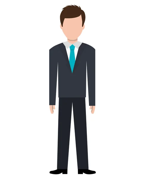 Business executive mannelijke concept pictogram. — Stockvector