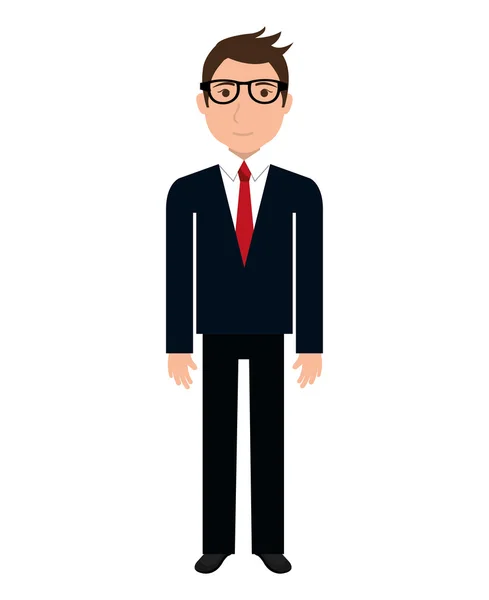 Business executive male concept icon. — Stock Vector