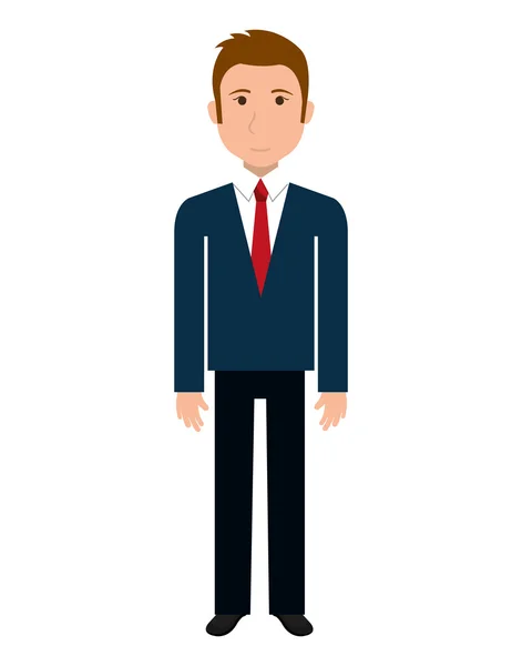 Business executive mannelijke concept pictogram. — Stockvector