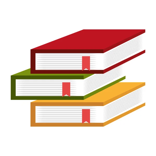 Icona del concetto di istruzione e libri . — Vettoriale Stock
