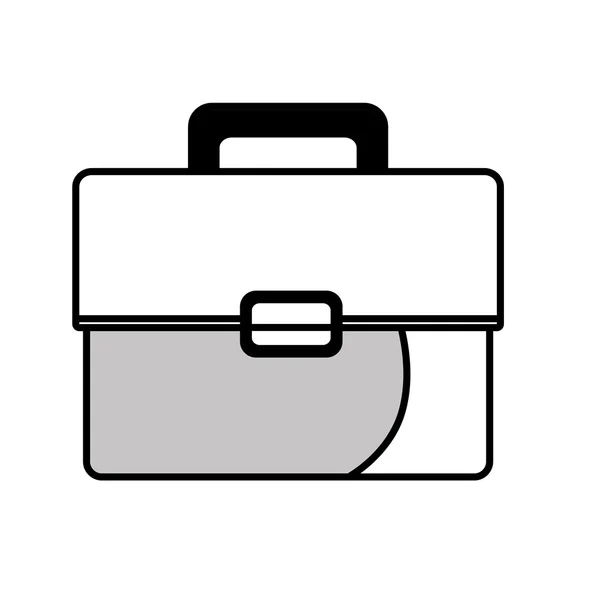 Business briefcase isolated flat icon. — Stock Vector