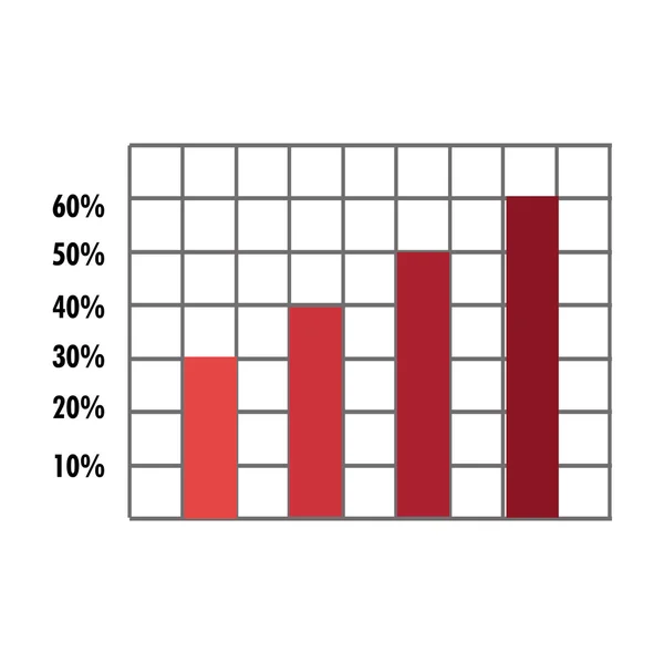 Tabulka s ikonou grafické statistiky. — Stockový vektor